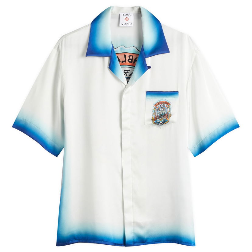 Košulja Casablanca Casablanca Casa Way Skate Vacation Shirt, Size Large Bijela | U-MS25-SH-003-03