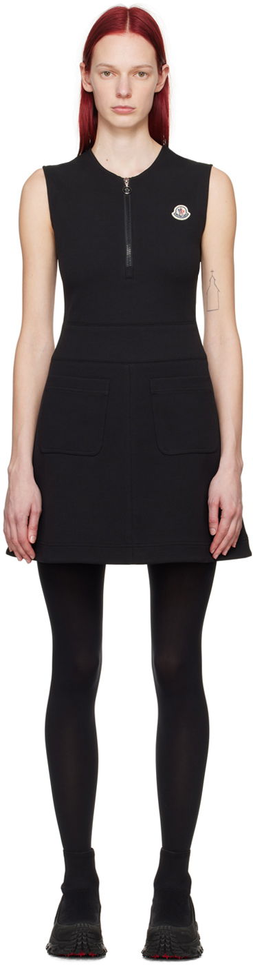 Haljina Moncler Half-Zip Minidress Crna | J10938I0000989A8N