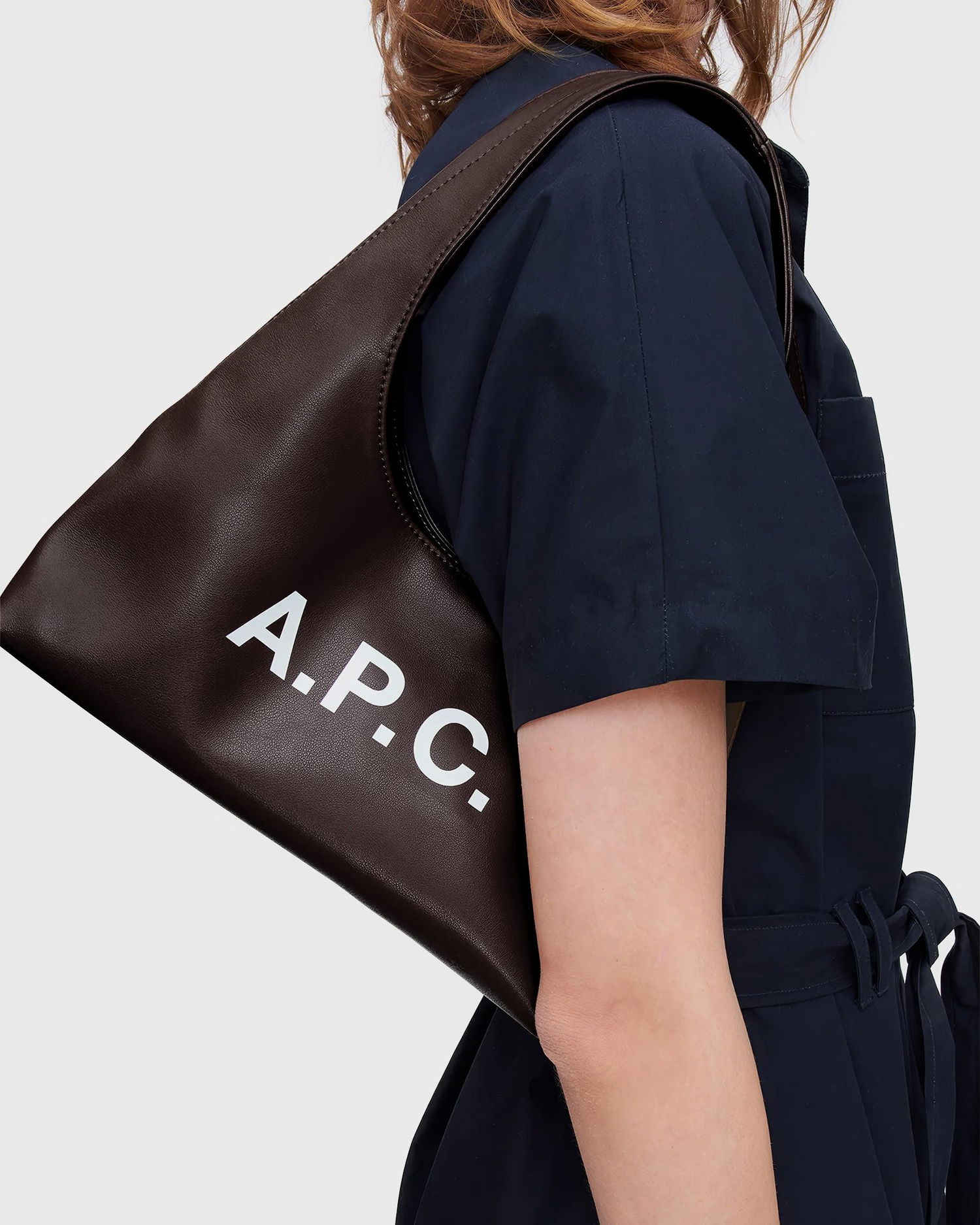 Torba za rame A.P.C. A.P.C. Ninon Shoulder Bag Smeđa | PUAAT-F67027-CAE, 1