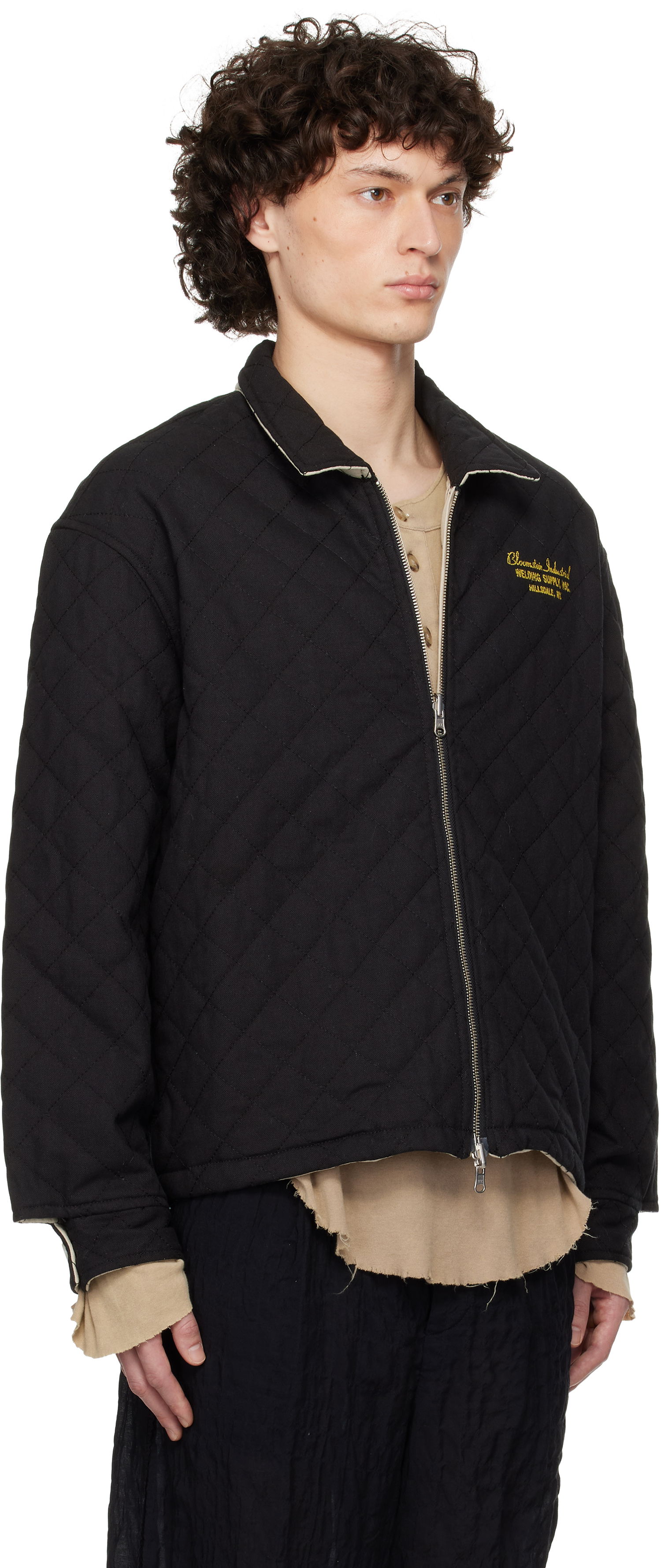 Bomber jakna Bode Bode Bloomstein Quilted Reversible Jacket Crna | MRS25JA028, 1