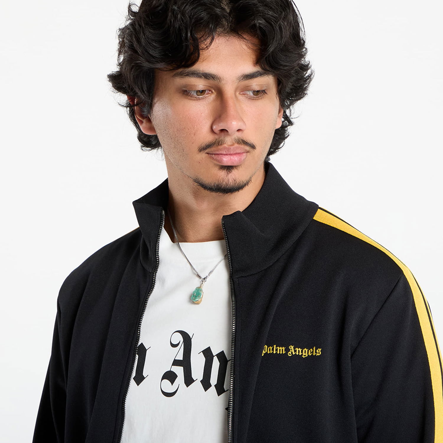 Jakna Palm Angels Palm Angels Classic Logo Color Track Jacket Crna | PMBD058F25FAB0011018, 1