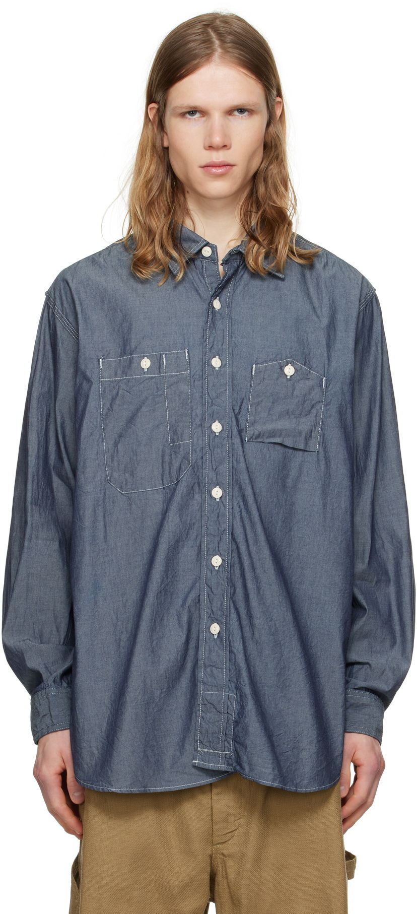 Košulja Engineered Garments Engineered Garments Work Shirt Plava | 25S1A007