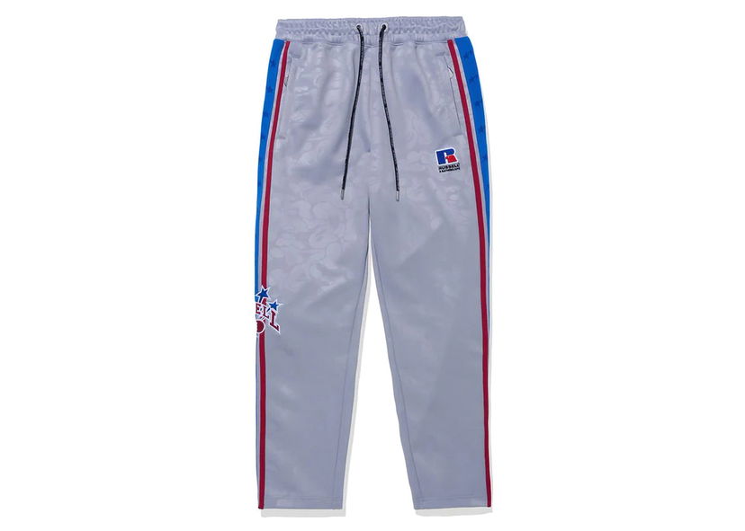 Trenirka BAPE BAPE x Russell Track Pants Gray Siva | 1J73-152-911
