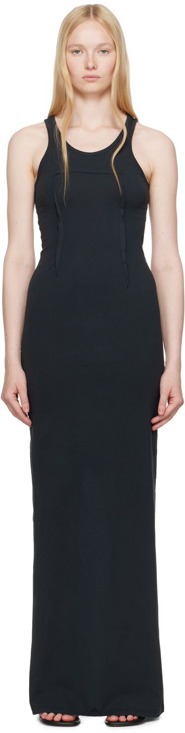 Haljina Maison Margiela MM6 Maison Margiela Heavy Cotton Jersey Maxi Dress Crna | S62DG0048 M20108, 0