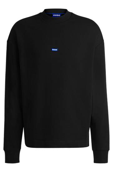 Džemper BOSS HUGO Sweatshirt with Logo Label Crna | 50522359