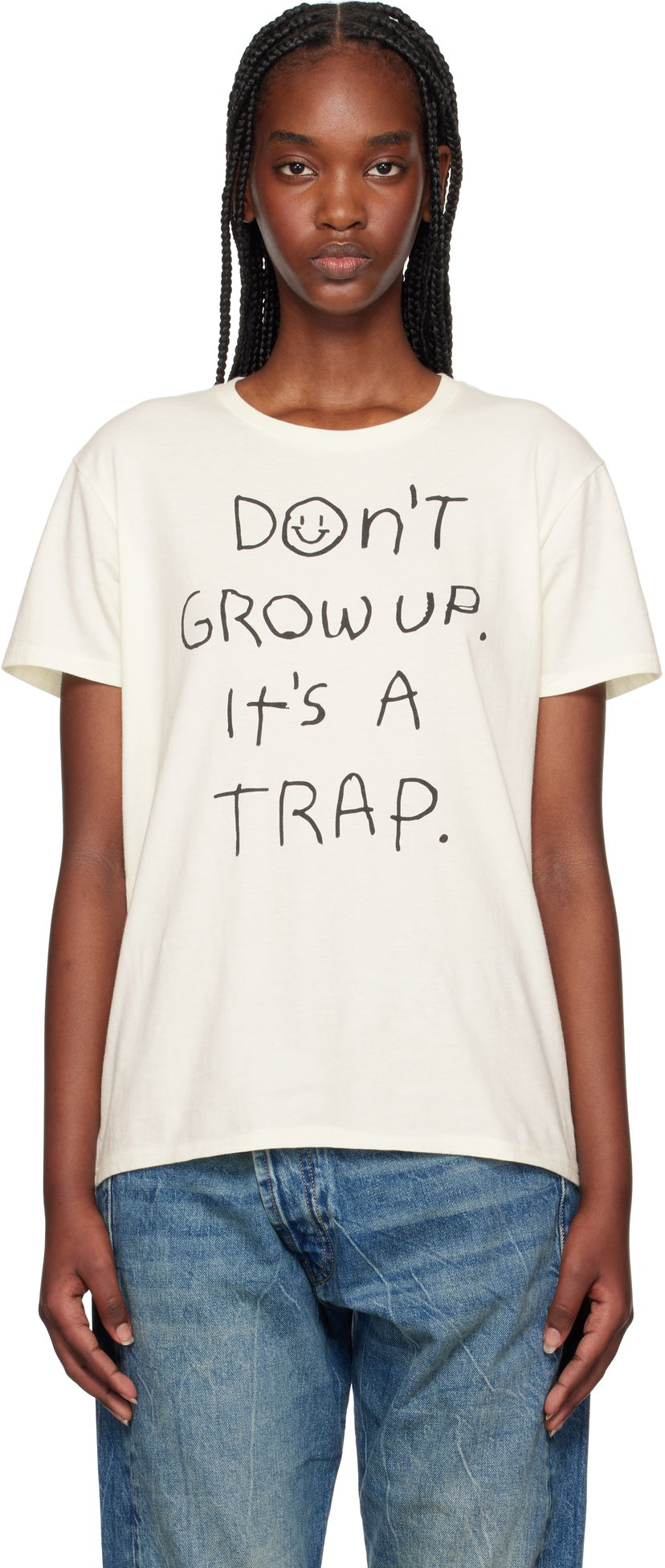 Majica kratkih rukava R13 R13 'Don't Grow Up' T-Shirt Bijela | R13WK001-K108B
