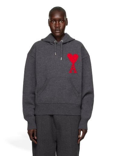 Dukserice AMI Hoodie Siva | UKS802.018
