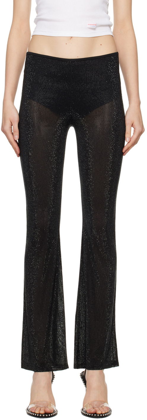 Hlače Alexander Wang Boot-Leg Trousers Crna | 1KC1244032