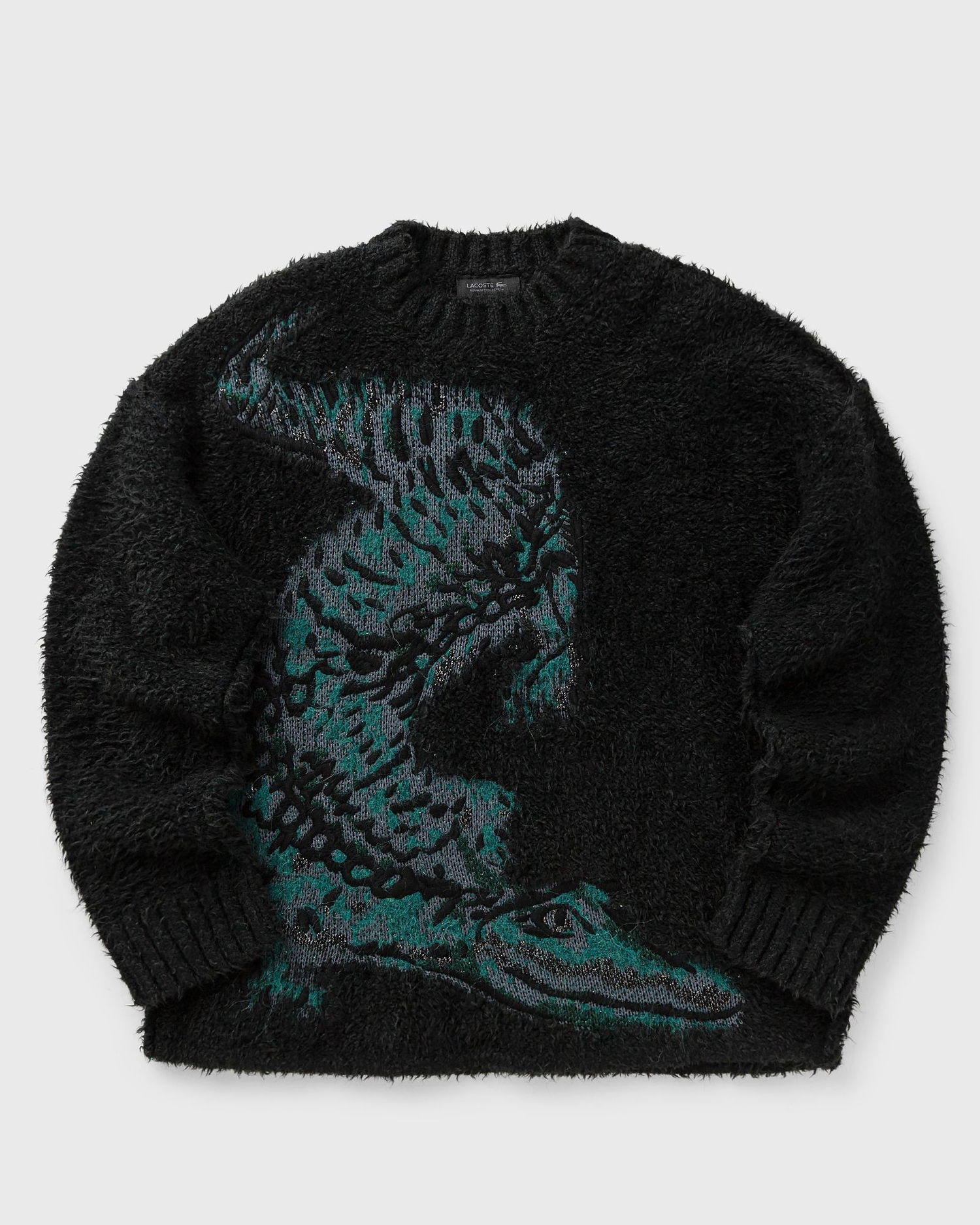Džemper Lacoste Crocodile Intarsia Knit Sweater Crna | AH3746-1LI, 0