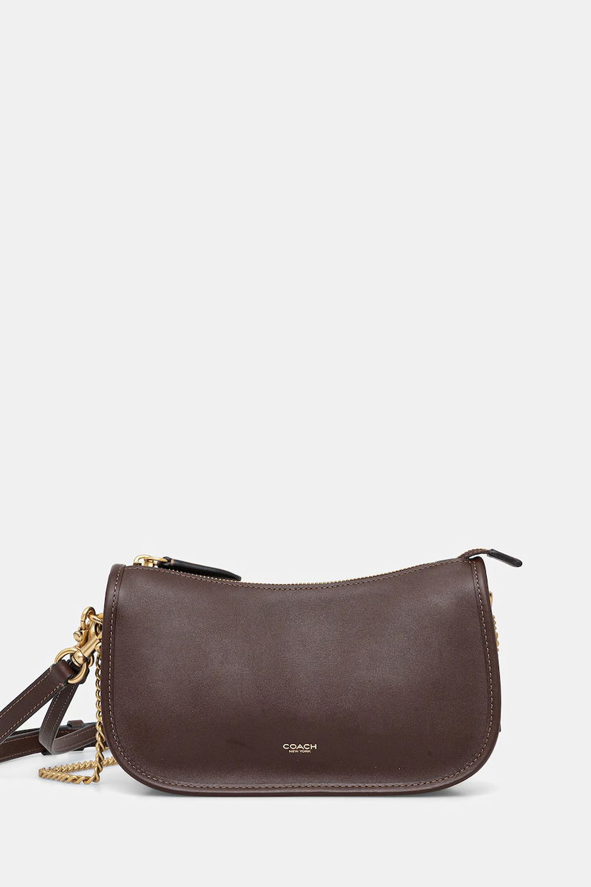 Torba za rame Coach Waverly Crescent Chain Shoulder Bag Smeđa | CCC36