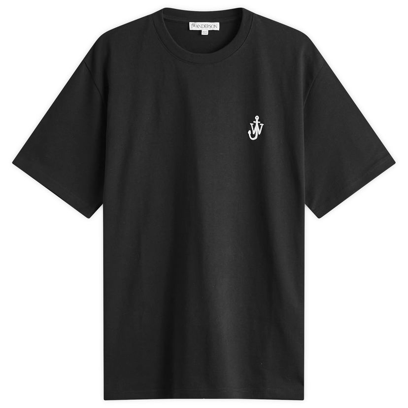 Majica kratkih rukava JW Anderson Anchor Embroidery Jersey T-Shirt Crna | JT0257-PG1510-999