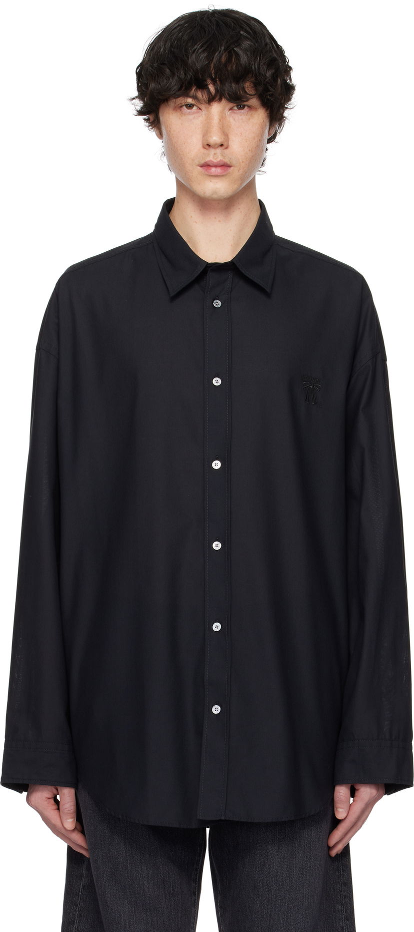 Košulja Acne Studios Acne Studios Button-Up Shirt Crna | BB0599-