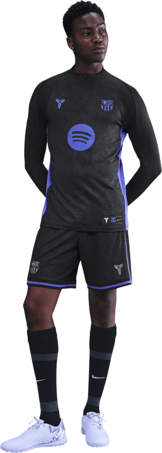 Majica kratkih rukava Nike Kobe x FC Barcelona Strike Pre-Match Drill Top Crna | hq0615-011, 1