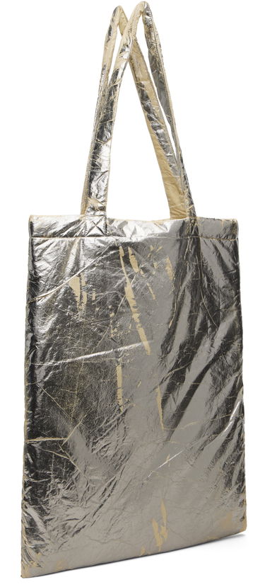 Tote bag Rick Owens DRKSHDW Concordians Crinkled Metallic Nylon Shopper Tote Metalik | DA02E7431 NPFPA, 2