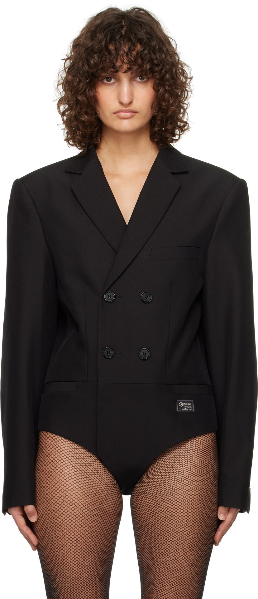 Body Coperni Coperni Tailored Bodysuit Crna | COPV63F3004