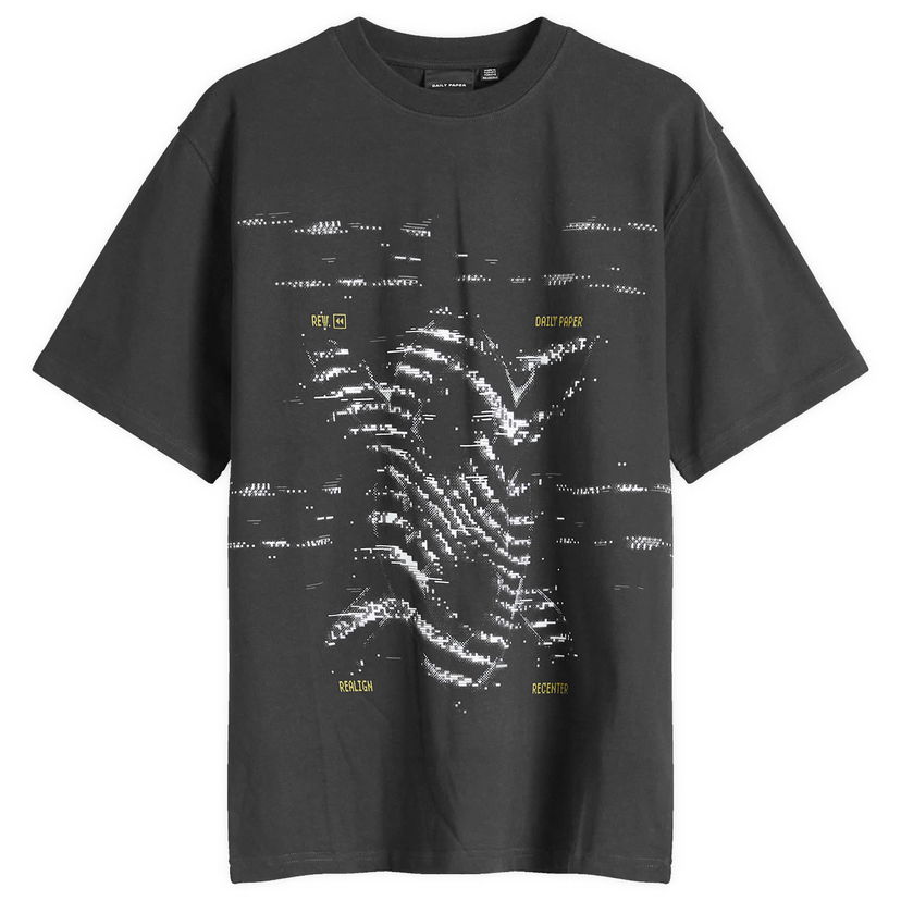 Majica kratkih rukava DAILY PAPER Rewind T-Shirt Crna | 2421085