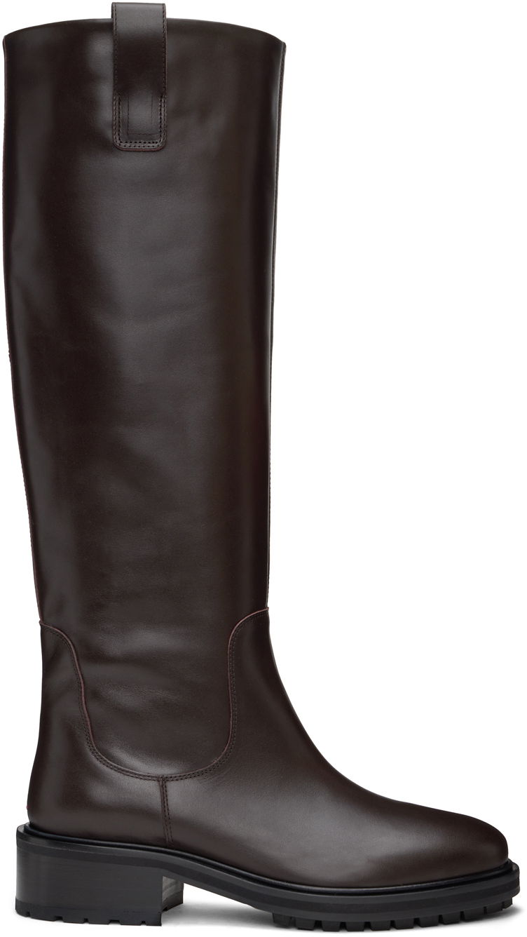 Odjeća Aeyde Aeyde Henry Tall Boots Smeđa | A11-KB-LAID45CH-222-953-001