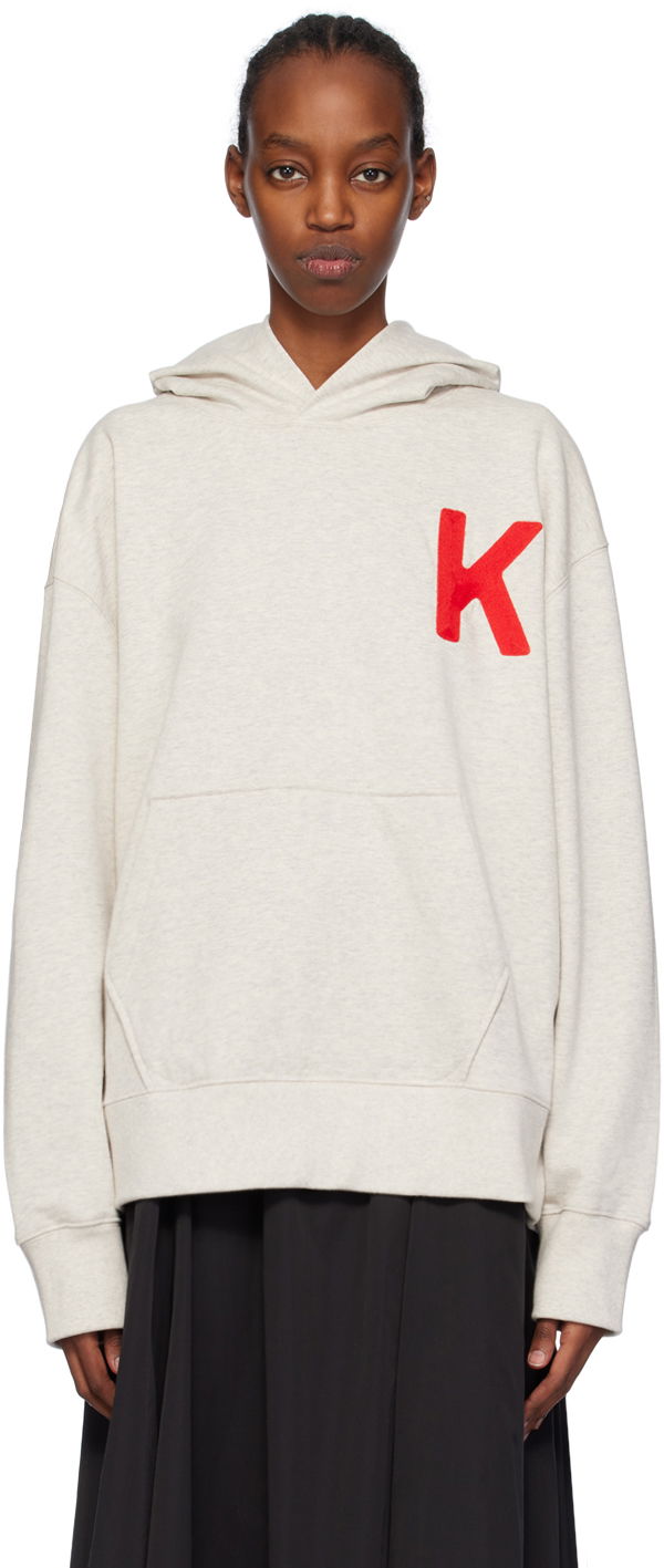 Dukserice KENZO Paris Lucky Tiger Hoodie Bijela | FE58SW0114MF