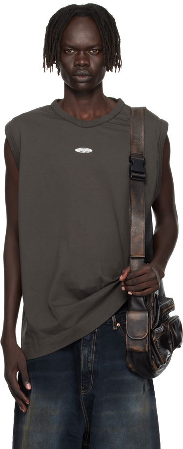 Majica bez rukava VETEMENTS Vetements Oval Logo Jersey Tank Top Siva | UH76TR550C, 0