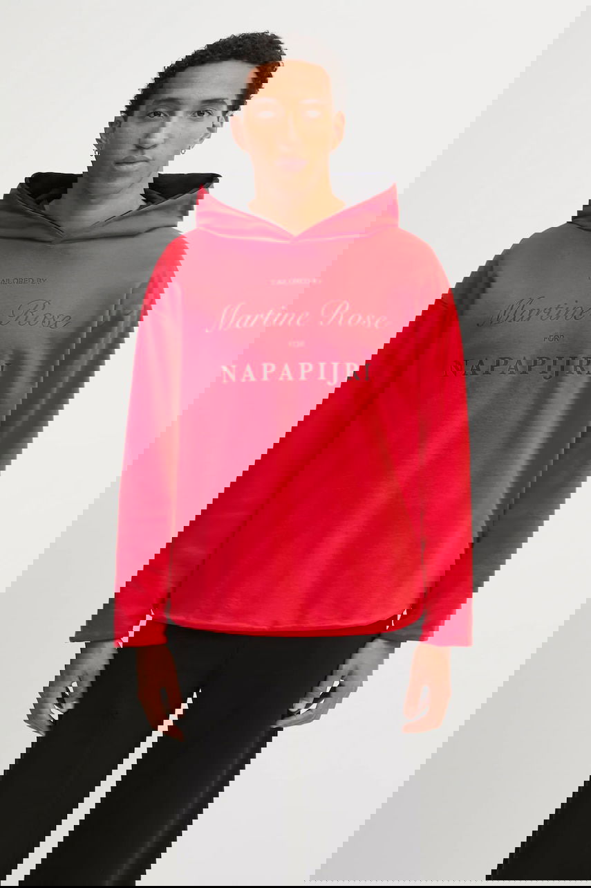 Dukserice Napapijri Martine Rose Graphic Print Hoodie Crvena | NP0A4H8MRB11, 0