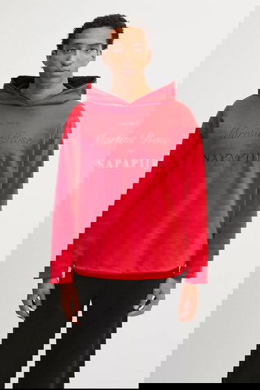 Dukserice Napapijri Martine Rose Graphic Print Hoodie Crvena | NP0A4H8MRB11, 0