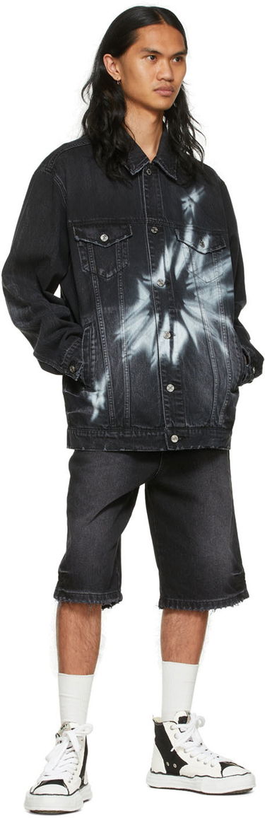 Jakna We11done We11done Graphic Print Denim Jacket Crna | WD-DJ1-22-356-U-WB, 3
