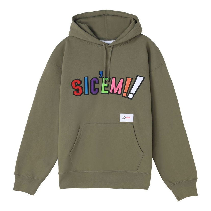 Dukserice Supreme Supreme x WTAPS Sic'em! Graphic Print Hoodie Zelena | SUP-FW21-340