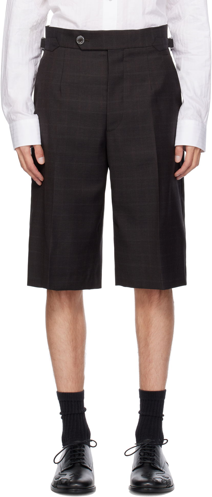 Kratke hlače Vivienne Westwood Humphrey Shorts Smeđa | 2F01001A-W00YX-