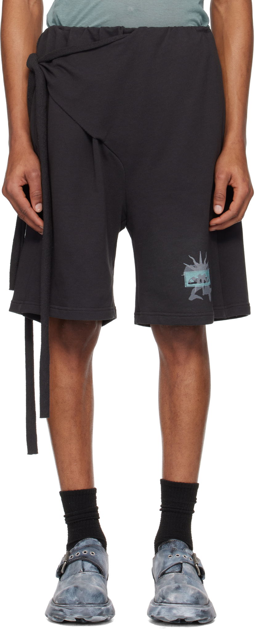 Kratke hlače Ottolinger Ottolinger Wrap Track Shorts Crna | 115-200915-01