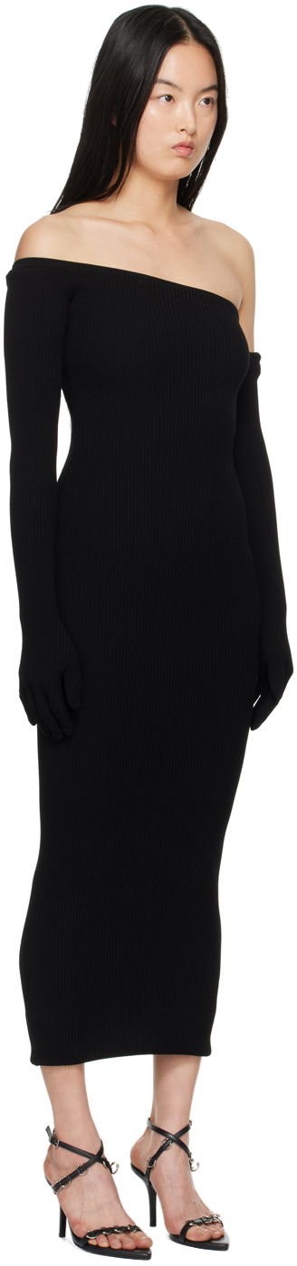 Haljina Jean Paul Gaultier Jean Paul Gaultier Asymmetric Neck Maxi Dress Crna | 24/25-F-RO164-M070-00, 1