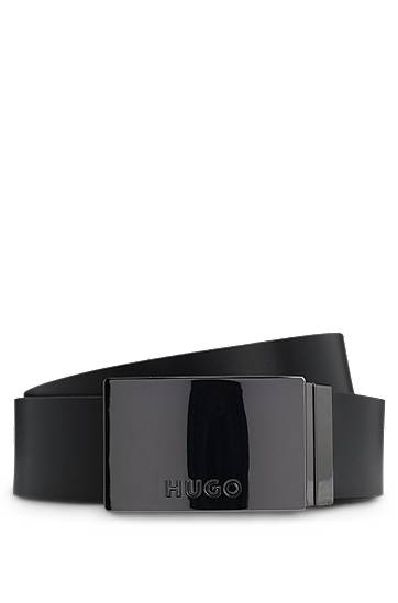 Pojasevi BOSS Gift-boxed Reversible Belt in Italian Leather Crna | 50553976