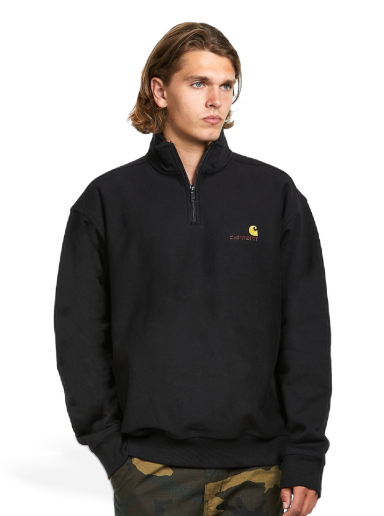 Dukserice Carhartt WIP American Script Sweat Crna | I027014.89.XX