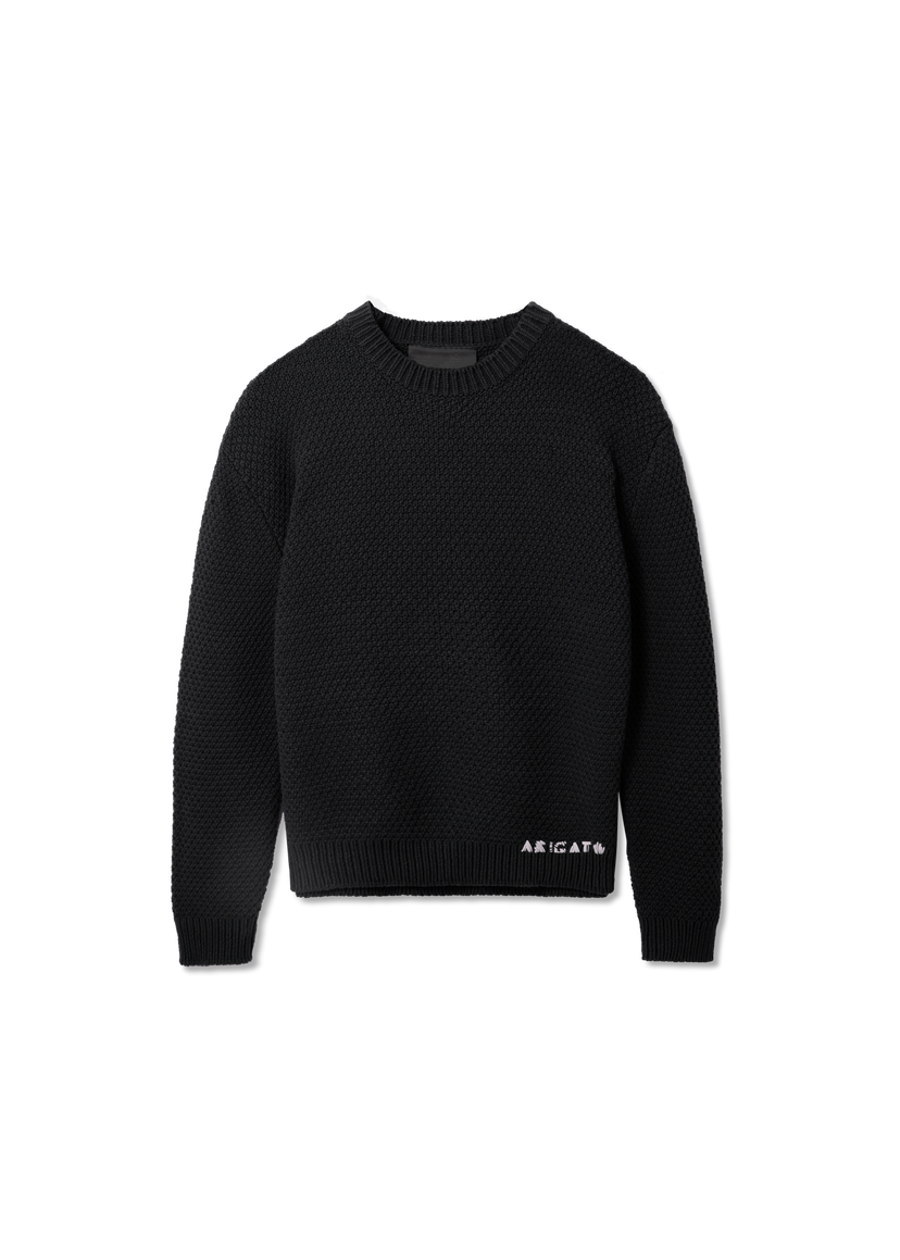 Džemper AXEL ARIGATO Block Knit Crew Neck Sweater Crna | A3331003