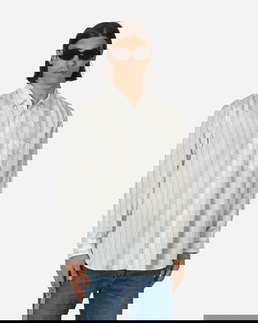 Košulja Comme des Garçons Forever Stripe Cupro Shirt Bijela | FZ-B141-PER 2, 0