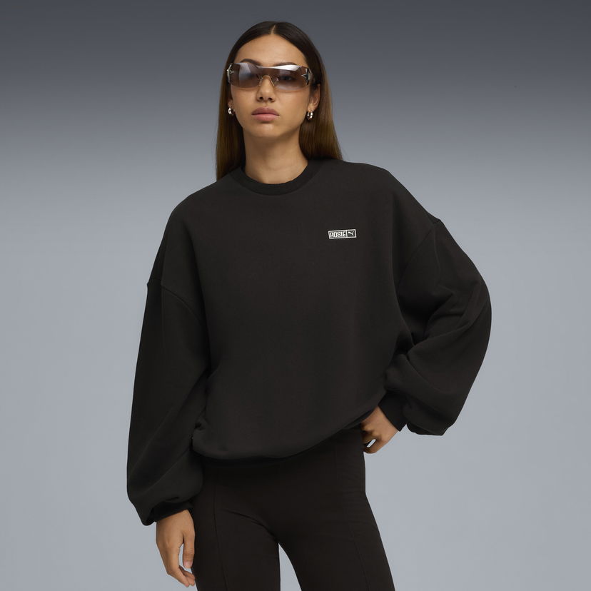Dukserice Puma PUMA x ROSÉ Oversized Sweatshirt Crna | 633803_01