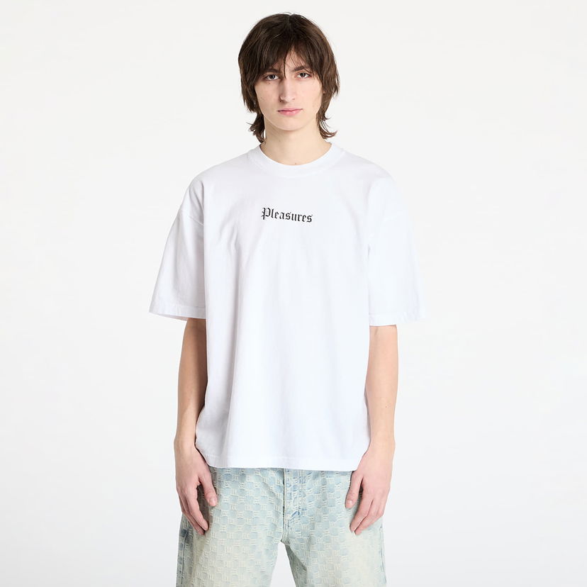 Majica kratkih rukava Pleasures PLEASURES Burn Again T-Shirt Bijela | P25SP056 WHITE
