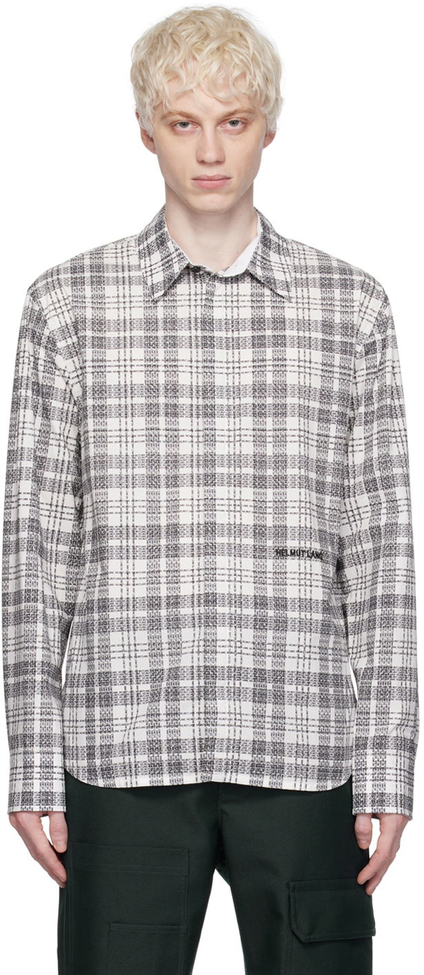 Košulja Helmut Lang Helmut Lang Plaid Shirt Bijela | N06HM515