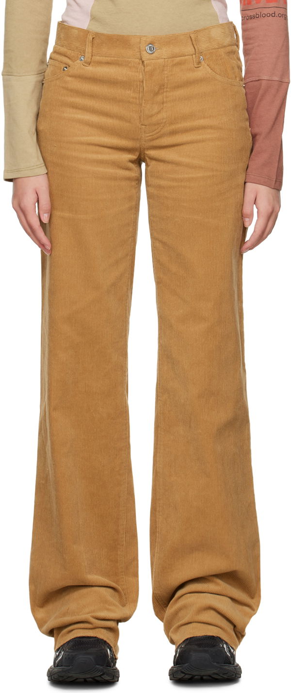 Hlače We11done We11done Wide Corduroy Trousers Smeđa | WD-PT3-22-287-W-CM