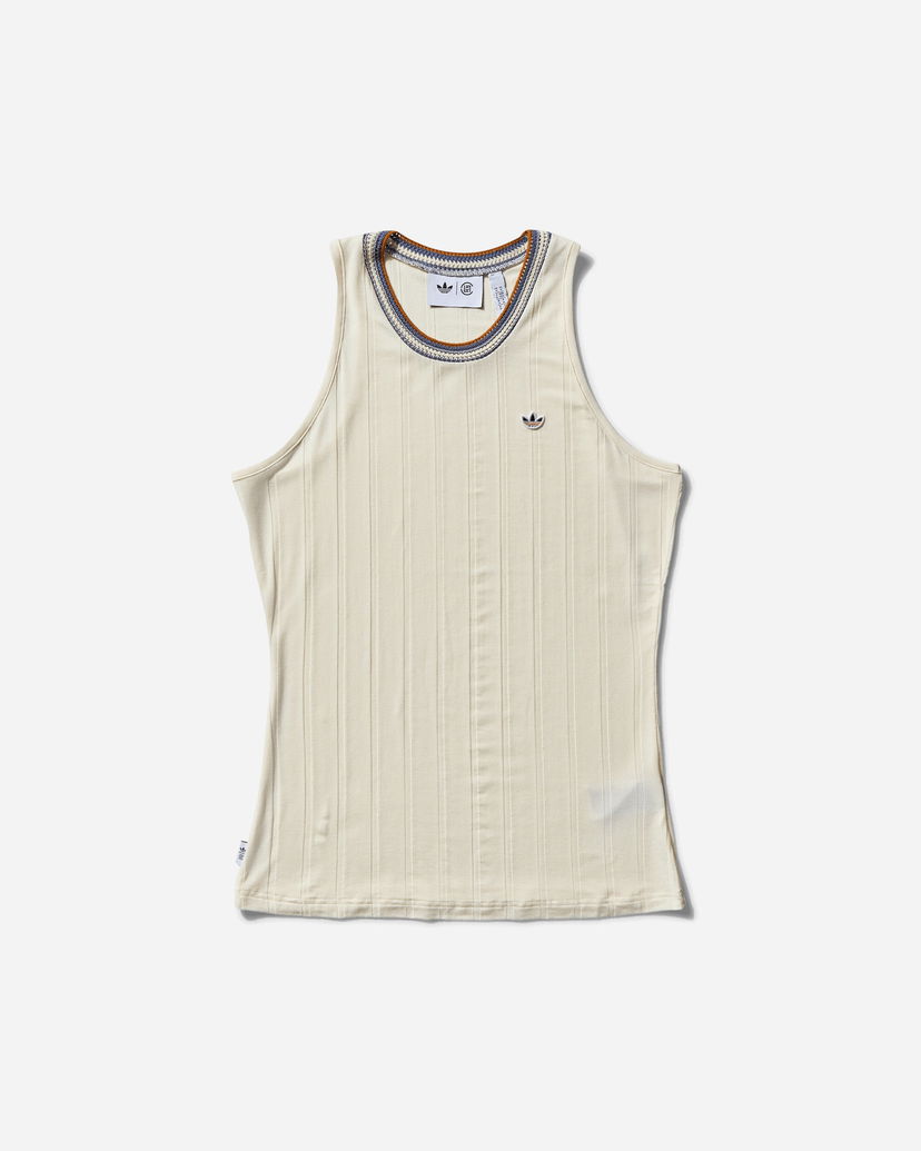 Majica bez rukava adidas Originals CLOT by Edison Chen Rib Tank Top Bež | IS6990