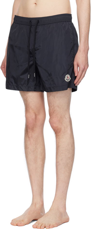 Kupaći kostimi Moncler Moncler Logo Patch Swim Shorts Crna | K10912C0000353326, 3