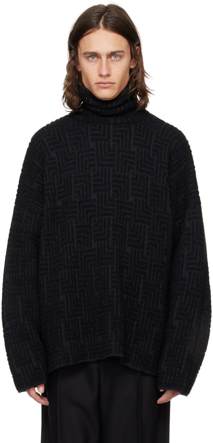 Džemper Fear of God Black Jacquard Sweater Crna | FG820-22810WCB