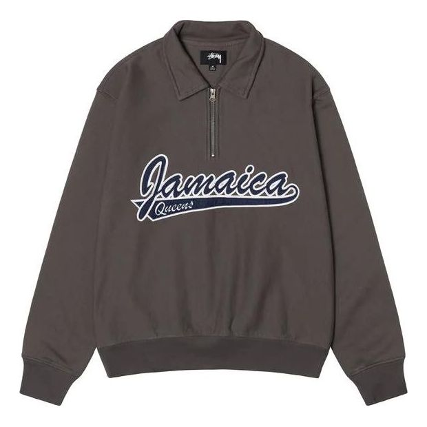Dukserice Stüssy Denim Tears Half Zip Fleece Siva | 318045