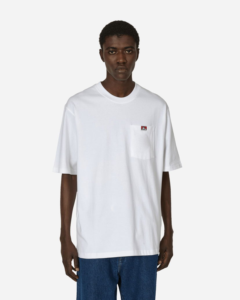 Majica kratkih rukava Ben Davis Classic Label Pocket T-Shirt Bijela | BEN910 001