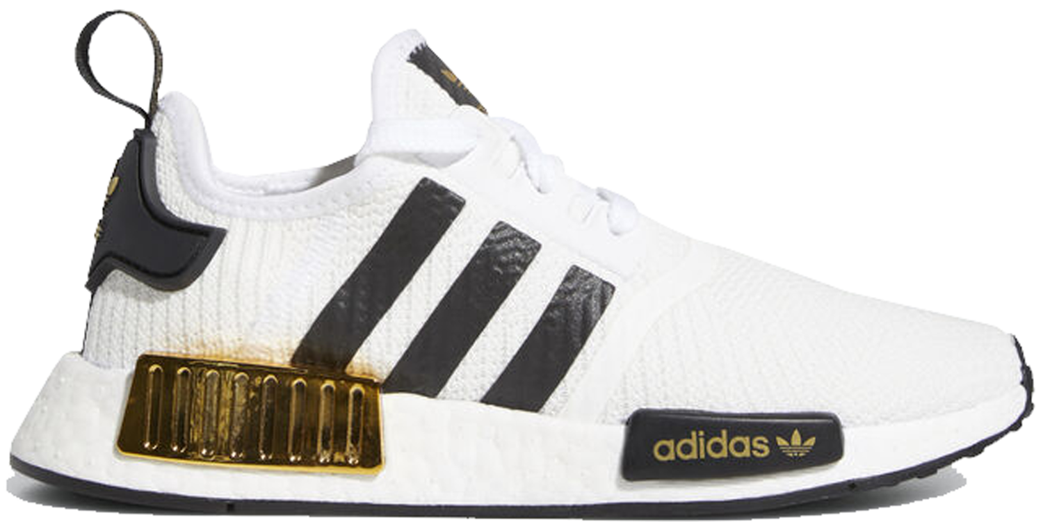Tenisice i cipele adidas Originals NMD R1 White Black Gold Metallic (Youth) Bijela | EG5665, 0