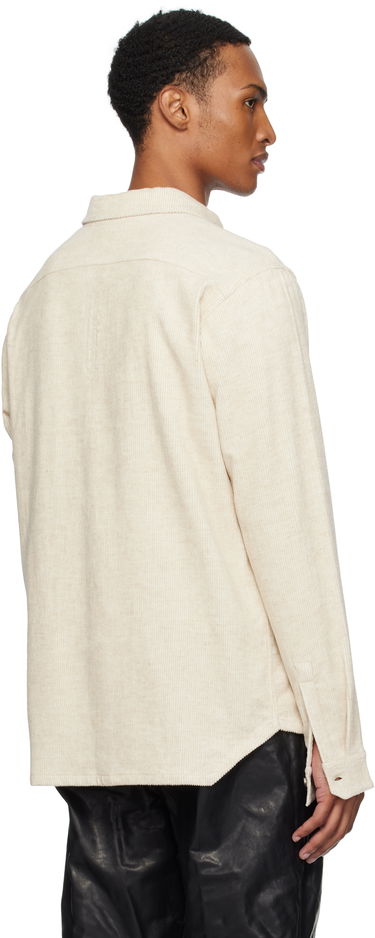 Košulja Rick Owens Rick Owens Concordians Corduroy Work Shirt Bež | RU02E1292 MLC, 2