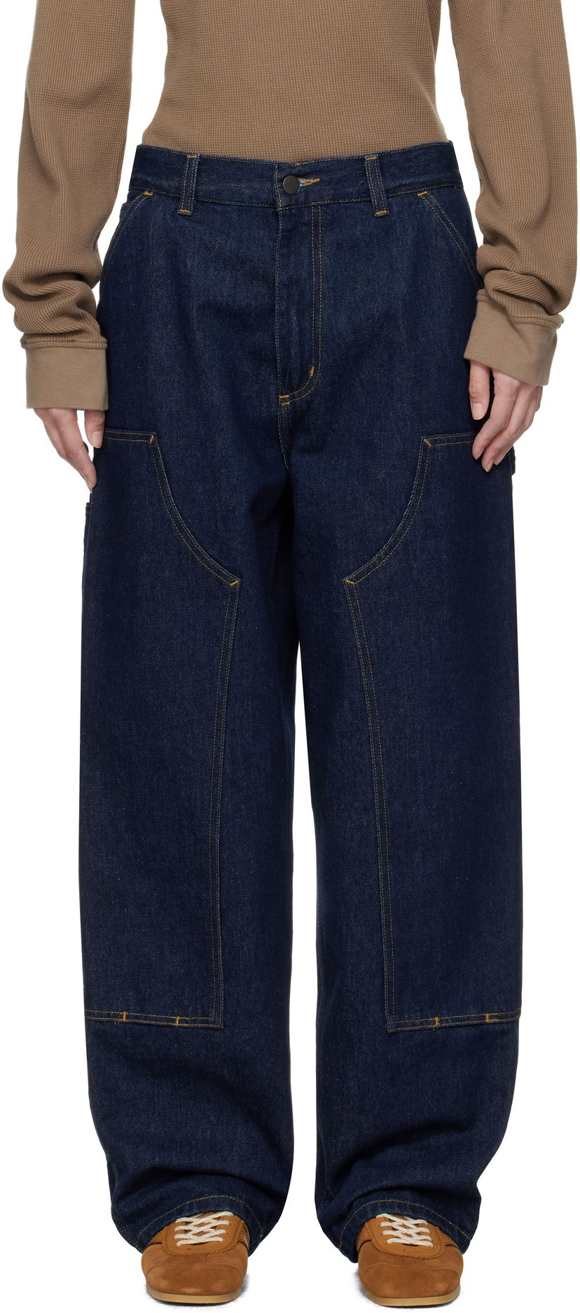 Jeans Carhartt WIP Carhartt WIP Brandon Double Knee Jeans Plava | I034635 0102