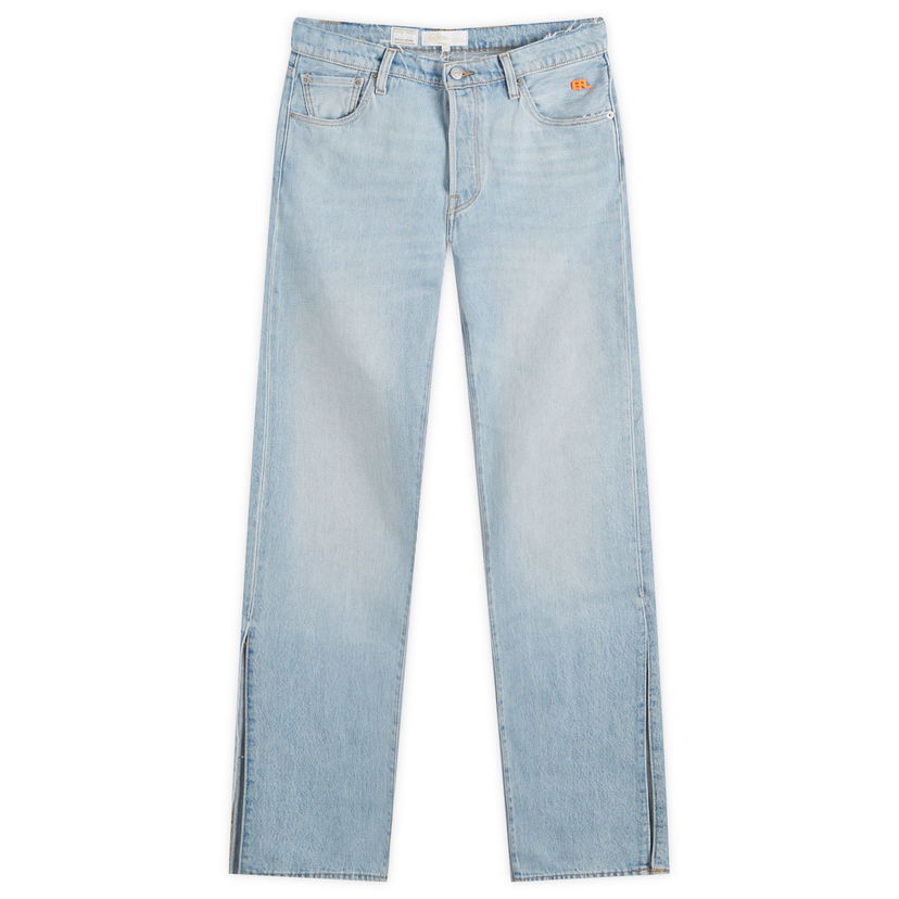 Jeans ERL ERL x Levis 501 Split Hem Denim Jeans Size 34 Plava | ERL07P202-1