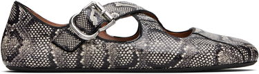Tenisice i cipele Alaïa ALAÏA Criss Cross Snake Ballerina Flats Crna | AA3A046I054, 0