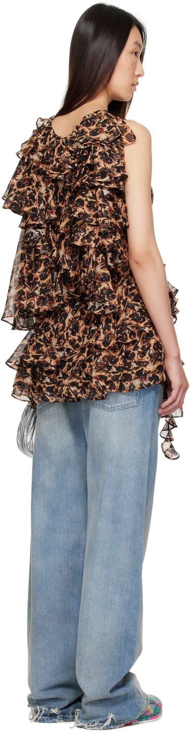 Haljina Collina Strada Collina Strada Silk Ruffle Mini Dress Plava | XX4046, 2