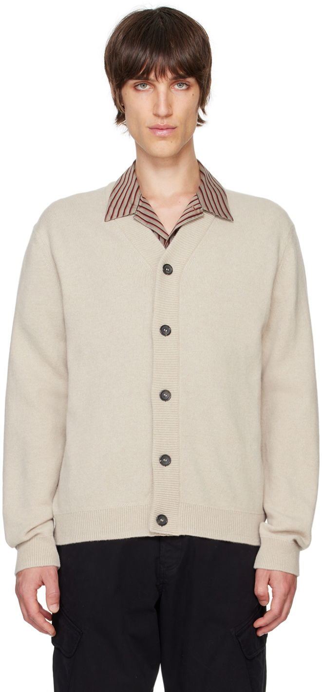 Džemper Paul Smith PS Paul Smith Merino Wool Cardigan Bež | M2R-535X-L21935-08